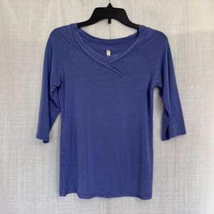 Women’s Lavender-Blue Y2K Three-Quarter Sleeve Tee Size S